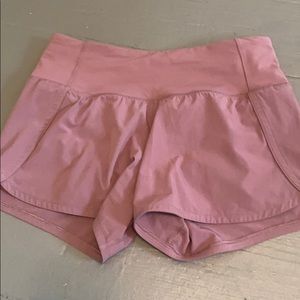 Pink lululemon shorts